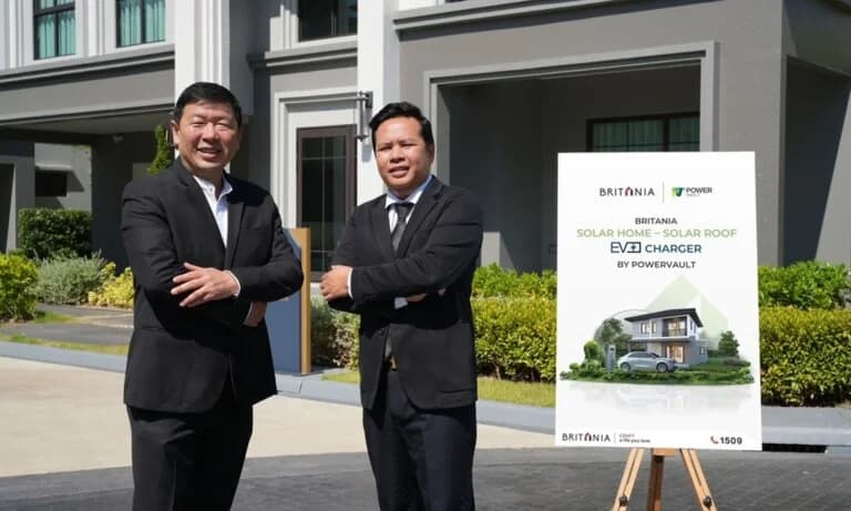 บริทาเนีย ร่วมมือ พาวเวอร์วอลท์ เดินหน้าโครงการ “Britania Solar Home – Solar Roof & EV Charger by PowerVault”