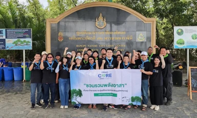 พรีโม รวมพลังพนักงานจิตอาสา เก็บขยะป่าชายเลน สานต่อภารกิจดูแลสิ่งแวดล้อมอย่างยั่งยืน